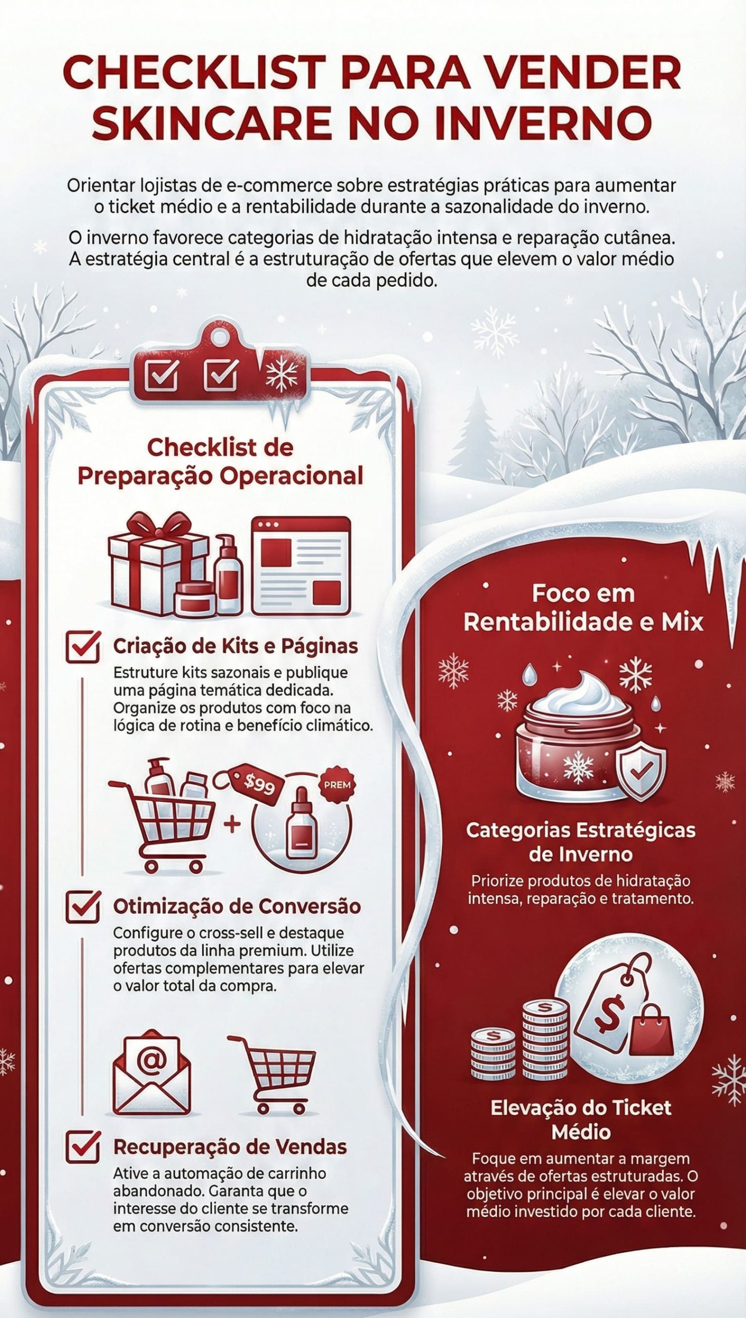 vender skincare no inverno