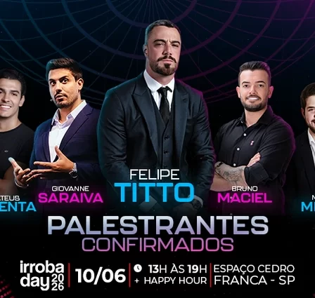 Felipe Titto confirma presença no Irroba Day 2026